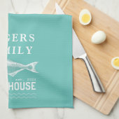 Linge De Cuisine Maison de lac personnalisée (Quart Plié)