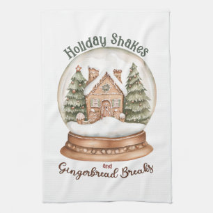 Linge De Cuisine Maison de pain d'épice Noël Globe des neiges