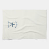 Linge De Cuisine Maison de plage de Starfish Côte Bleue Personnalis (Horizontal)
