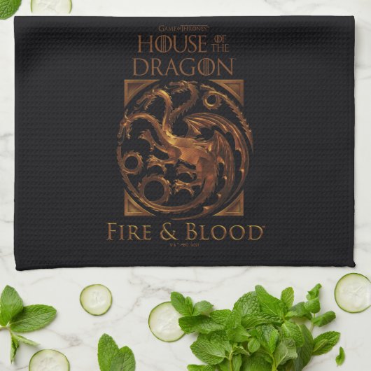 Linge De Cuisine MAISON DU DRAGON | Maison Targaryen Sigil (Plié)