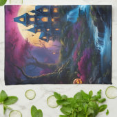 Linge De Cuisine Maison éffrayante sur Halloween Hill (Plié)