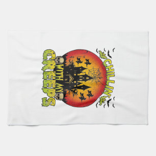 Linge De Cuisine Maison hantée de Chillin Creeps Halloween Sorcière
