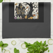 Linge De Cuisine Maison hantée de conception Halloween c'est la sai (Plié)