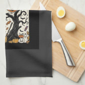 Linge De Cuisine Maison hantée de conception Halloween c'est la sai (Quart Plié)