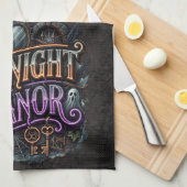 Linge De Cuisine Maison hantée de Halloween Midnight Manor (Quart Plié)