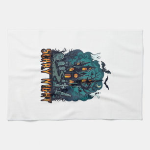 Linge De Cuisine Maison hantée de nuit effrayante Fantômes Cimetièr