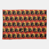 Linge De Cuisine Maison hantée d'Halloween (Horizontal)