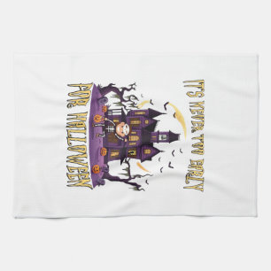 Linge De Cuisine Maison Hantée Halloween C'est Jamais Trop Tôt Sque