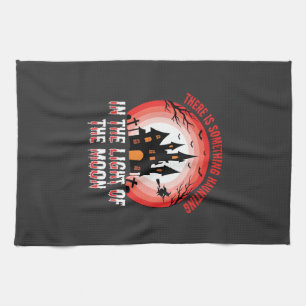 Linge De Cuisine Maison Hantée Halloween Sorcière Clair de Lune