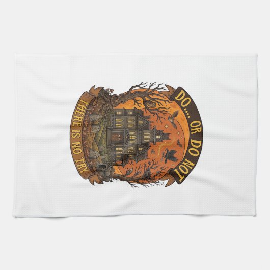 Linge De Cuisine Maison Hantée Ne Pas Essayer Halloween (Horizontal)