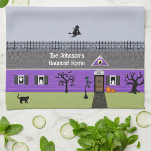 Linge De Cuisine Maison hantée personnalisée Halloween