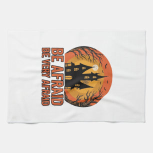 Linge De Cuisine Maison hantée Sois effrayé Design Halloween vintag