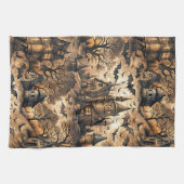 Linge De Cuisine Maison Hantée Vintage (Horizontal)