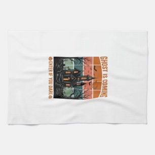 Linge De Cuisine Maison Hantée Vintage Ghost Arrive Halloween Dé