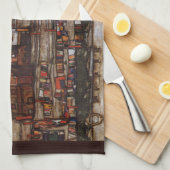 Linge De Cuisine Maisons avec buanderie (Seeburg II) d'Egon Schiele (Quart Plié)