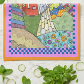 Linge De Cuisine Maisons d'art folklorique branchées (Plié)