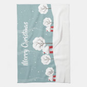 Linge De Cuisine Maisons de neige et arbres Noël (Vertical)