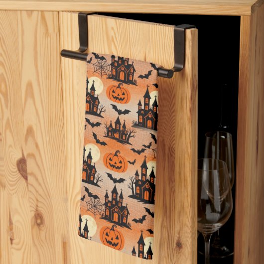 Linge De Cuisine Maisons hantées (Pliage en tiers)