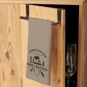 Linge De Cuisine Maître de Grill Légendaire BBQ Personnalisé