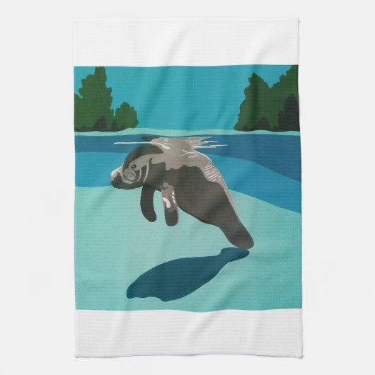 Linge De Cuisine Majestic Manatee (Vertical)