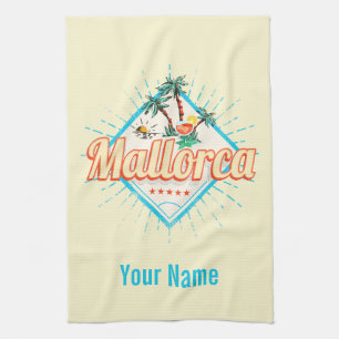 Linge De Cuisine Majorque Baléares Île Retro Parrot Vintage