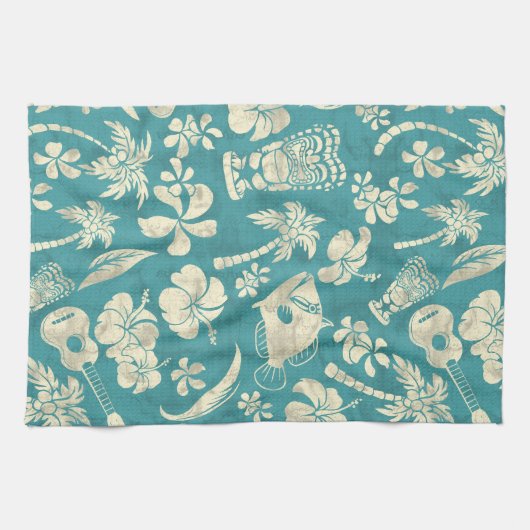 Linge De Cuisine Makapuu Beach Hawaiian Batik Kitchen Towne (Horizontal)