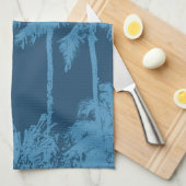 Linge De Cuisine Makena Beach Hawaiian Sketchy Palms (Quart Plié)