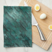 Linge De Cuisine Mal fait maçonnerie cyan (Quart Plié)