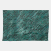 Linge De Cuisine Mal fait maçonnerie cyan (Horizontal)