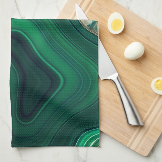 Linge De Cuisine Malachite Cu6CO3(OH)2 (Quart Plié)