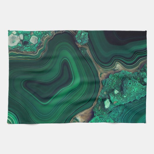 Linge De Cuisine Malachite Cu6CO3(OH)2 (Horizontal)