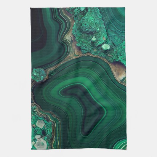 Linge De Cuisine Malachite Cu6CO3(OH)2 (Vertical)