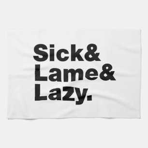 Linge De Cuisine Malade & Lame & Lazy.
