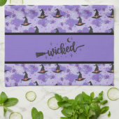 Linge De Cuisine Malade - Violet - Sorcières Noires Casquettes Et A (Plié)