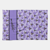 Linge De Cuisine Malade - Violet - Sorcières Noires Casquettes Et A (Horizontal)