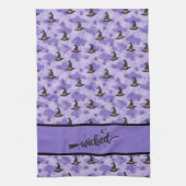 Linge De Cuisine Malade - Violet - Sorcières Noires Casquettes Et A (Vertical)