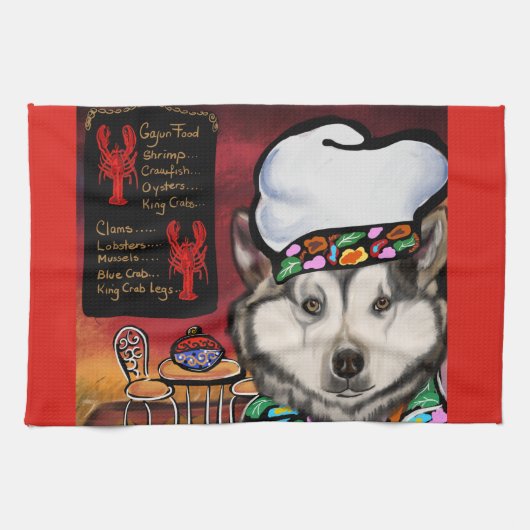 Linge De Cuisine Malamute d'Alaska (Horizontal)