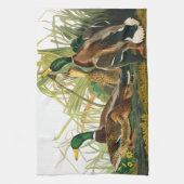 Linge De Cuisine Mallard Duck par John James Audubon (Vertical)