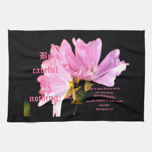 Linge De Cuisine Mallow Bouquet Philippiens 4:6 (Horizontal)