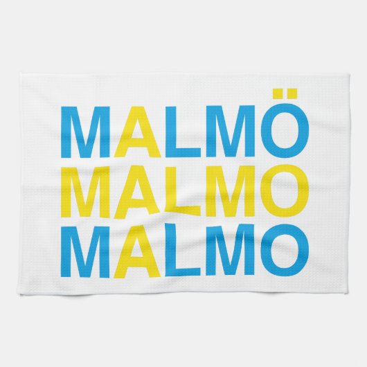 Linge De Cuisine MALMO Swedish Flag (Horizontal)