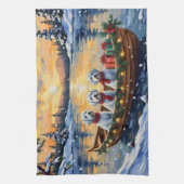 Linge De Cuisine Maltese Christmas Boat Holiday (Vertical)