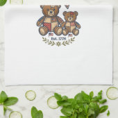 Linge De Cuisine Mama Américaine Ours Patriote Patchwork Vector Des (Plié)