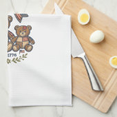 Linge De Cuisine Mama Américaine Ours Patriote Patchwork Vector Des (Quart Plié)