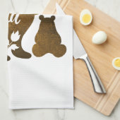 Linge De Cuisine Mama Bear avec 2 Cubs Maman de deux (Quart Plié)