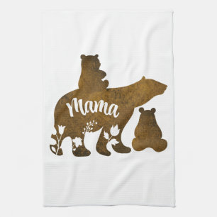 Linge De Cuisine Mama Bear avec 2 Cubs Maman de deux