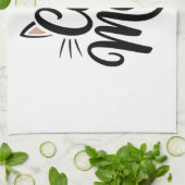 Linge De Cuisine Maman Chatte Moustaches et Oreilles (Plié)