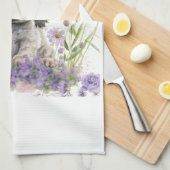 Linge De Cuisine Maman Chien Cocker Spaniel Floral (Quart Plié)