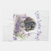 Linge De Cuisine Maman Chien Cocker Spaniel Floral (Horizontal)