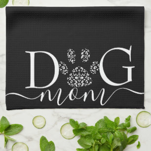Linge De Cuisine Maman chien empreinte de patte