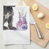 Linge De Cuisine Maman de Cane Corso Fleurie (Quart Plié)